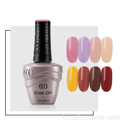 Marque CCO de haute qualité 120 couleurs étiquette privée riche pigment trempage de vernis à ongles en gel uv en gros pour le salon nail art